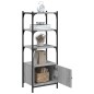 vidaXL Librería 3 estantes madera ingeniería gris Sonoma 41x30x109,5cm vidaXL Librería 3 estantes madera ingeniería gris Sonoma 41x30x109,5cm