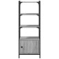 vidaXL Librería 3 estantes madera ingeniería gris Sonoma 41x30x109,5cm vidaXL Librería 3 estantes madera ingeniería gris Sonoma 41x30x109,5cm