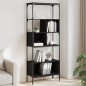 vidaXL Librería 5 estantes madera de ingeniería negro 76x33x188,5 cm vidaXL Librería 5 estantes madera de ingeniería negro 76x33x188,5 cm