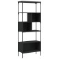 vidaXL Librería 5 estantes madera de ingeniería negro 76x33x188,5 cm vidaXL Librería 5 estantes madera de ingeniería negro 76x33x188,5 cm
