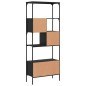 vidaXL Librería 5 estantes madera de ingeniería negro 76x33x188,5 cm vidaXL Librería 5 estantes madera de ingeniería negro 76x33x188,5 cm