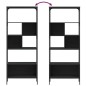 vidaXL Librería 5 estantes madera de ingeniería negro 76x33x188,5 cm vidaXL Librería 5 estantes madera de ingeniería negro 76x33x188,5 cm