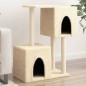 vidaXL Rascador para gatos con postes de sisal color crema 86 cm vidaXL Rascador para gatos con postes de sisal color crema 86 cm