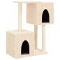 vidaXL Rascador para gatos con postes de sisal color crema 86 cm vidaXL Rascador para gatos con postes de sisal color crema 86 cm