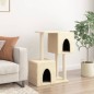 vidaXL Rascador para gatos con postes de sisal color crema 86 cm vidaXL Rascador para gatos con postes de sisal color crema 86 cm