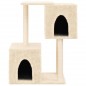vidaXL Rascador para gatos con postes de sisal color crema 86 cm vidaXL Rascador para gatos con postes de sisal color crema 86 cm
