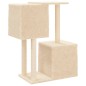 vidaXL Rascador para gatos con postes de sisal color crema 86 cm vidaXL Rascador para gatos con postes de sisal color crema 86 cm