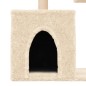 vidaXL Rascador para gatos con postes de sisal color crema 86 cm vidaXL Rascador para gatos con postes de sisal color crema 86 cm