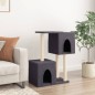 vidaXL Rascador para gatos con postes de sisal gris oscuro 86 cm vidaXL Rascador para gatos con postes de sisal gris oscuro 86 cm