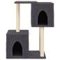 vidaXL Rascador para gatos con postes de sisal gris oscuro 86 cm vidaXL Rascador para gatos con postes de sisal gris oscuro 86 cm