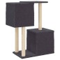 vidaXL Rascador para gatos con postes de sisal gris oscuro 86 cm vidaXL Rascador para gatos con postes de sisal gris oscuro 86 cm