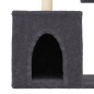 vidaXL Rascador para gatos con postes de sisal gris oscuro 86 cm vidaXL Rascador para gatos con postes de sisal gris oscuro 86 cm