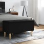 vidaXL Banco con almacenaje madera de ingeniería negro 82x42x46 cm vidaXL Banco con almacenaje madera de ingeniería negro 82x42x46 cm