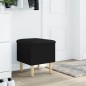 vidaXL Banco con almacenaje madera de ingeniería negro 42x42x46 cm vidaXL Banco con almacenaje madera de ingeniería negro 42x42x46 cm