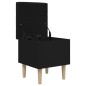 vidaXL Banco con almacenaje madera de ingeniería negro 42x42x46 cm vidaXL Banco con almacenaje madera de ingeniería negro 42x42x46 cm