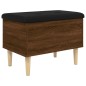vidaXL Banco con almacenaje madera ingeniería roble marrón 62x42x46 cm vidaXL Banco con almacenaje madera ingeniería roble marrón 62x42x46 cm