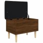 vidaXL Banco con almacenaje madera ingeniería roble marrón 62x42x46 cm vidaXL Banco con almacenaje madera ingeniería roble marrón 62x42x46 cm