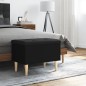 vidaXL Banco con almacenaje madera de ingeniería negro 62x42x46 cm