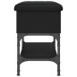 vidaXL Banco zapatero madera de ingeniería negro 62x32x45 cm vidaXL Banco zapatero madera de ingeniería negro 62x32x45 cm