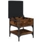 vidaXL Banco zapatero madera de ingeniería roble ahumado 42x42x45 cm vidaXL Banco zapatero madera de ingeniería roble ahumado 42x42x45 cm