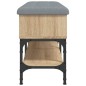 vidaXL Banco zapatero madera de ingeniería roble Sonoma 102x32x45 cm vidaXL Banco zapatero madera de ingeniería roble Sonoma 102x32x45 cm
