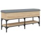 vidaXL Banco zapatero madera de ingeniería roble Sonoma 102x32x45 cm vidaXL Banco zapatero madera de ingeniería roble Sonoma 102x32x45 cm