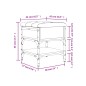 vidaXL Banco zapatero madera de ingeniería marrón roble 42x42x45 cm vidaXL Banco zapatero madera de ingeniería marrón roble 42x42x45 cm