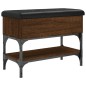 vidaXL Banco zapatero madera de ingeniería marrón roble 62x32x45 cm vidaXL Banco zapatero madera de ingeniería marrón roble 62x32x45 cm