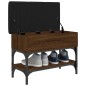 vidaXL Banco zapatero madera de ingeniería marrón roble 62x32x45 cm vidaXL Banco zapatero madera de ingeniería marrón roble 62x32x45 cm