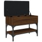 vidaXL Banco zapatero madera de ingeniería marrón roble 62x32x45 cm vidaXL Banco zapatero madera de ingeniería marrón roble 62x32x45 cm