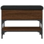 vidaXL Banco zapatero madera de ingeniería marrón roble 62x32x45 cm vidaXL Banco zapatero madera de ingeniería marrón roble 62x32x45 cm