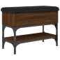vidaXL Banco zapatero madera de ingeniería marrón roble 62x32x45 cm vidaXL Banco zapatero madera de ingeniería marrón roble 62x32x45 cm