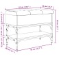 vidaXL Banco zapatero madera de ingeniería marrón roble 62x32x45 cm vidaXL Banco zapatero madera de ingeniería marrón roble 62x32x45 cm