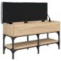 vidaXL Banco zapatero madera de ingeniería roble Sonoma 82x32x45 cm vidaXL Banco zapatero madera de ingeniería roble Sonoma 82x32x45 cm