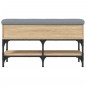 vidaXL Banco zapatero madera de ingeniería roble Sonoma 82x32x45 cm vidaXL Banco zapatero madera de ingeniería roble Sonoma 82x32x45 cm