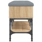 vidaXL Banco zapatero madera de ingeniería roble Sonoma 82x32x45 cm vidaXL Banco zapatero madera de ingeniería roble Sonoma 82x32x45 cm