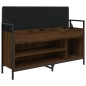 vidaXL Banco zapatero madera ingeniería marrón roble 105,5x32x57,5 cm vidaXL Banco zapatero madera ingeniería marrón roble 105,5x32x57,5 cm