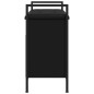vidaXL Banco zapatero madera de ingeniería negro 65,5x32x57,5 cm vidaXL Banco zapatero madera de ingeniería negro 65,5x32x57,5 cm
