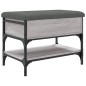 vidaXL Banco zapatero madera de ingeniería gris Sonoma 62x42x45 cm vidaXL Banco zapatero madera de ingeniería gris Sonoma 62x42x45 cm