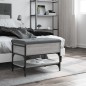 vidaXL Banco zapatero madera de ingeniería gris Sonoma 62x42x45 cm vidaXL Banco zapatero madera de ingeniería gris Sonoma 62x42x45 cm