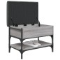vidaXL Banco zapatero madera de ingeniería gris Sonoma 62x42x45 cm vidaXL Banco zapatero madera de ingeniería gris Sonoma 62x42x45 cm