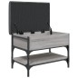 vidaXL Banco zapatero madera de ingeniería gris Sonoma 62x42x45 cm vidaXL Banco zapatero madera de ingeniería gris Sonoma 62x42x45 cm