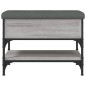 vidaXL Banco zapatero madera de ingeniería gris Sonoma 62x42x45 cm vidaXL Banco zapatero madera de ingeniería gris Sonoma 62x42x45 cm
