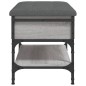 vidaXL Banco zapatero madera de ingeniería gris Sonoma 62x42x45 cm vidaXL Banco zapatero madera de ingeniería gris Sonoma 62x42x45 cm