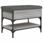 vidaXL Banco zapatero madera de ingeniería gris Sonoma 62x42x45 cm vidaXL Banco zapatero madera de ingeniería gris Sonoma 62x42x45 cm
