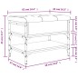 vidaXL Banco zapatero madera de ingeniería gris Sonoma 62x42x45 cm vidaXL Banco zapatero madera de ingeniería gris Sonoma 62x42x45 cm