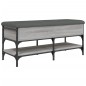 vidaXL Banco zapatero madera de ingeniería gris Sonoma 102x42x45 cm vidaXL Banco zapatero madera de ingeniería gris Sonoma 102x42x45 cm