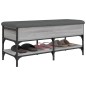 vidaXL Banco zapatero madera de ingeniería gris Sonoma 102x42x45 cm vidaXL Banco zapatero madera de ingeniería gris Sonoma 102x42x45 cm