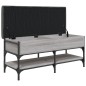 vidaXL Banco zapatero madera de ingeniería gris Sonoma 102x42x45 cm vidaXL Banco zapatero madera de ingeniería gris Sonoma 102x42x45 cm