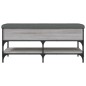 vidaXL Banco zapatero madera de ingeniería gris Sonoma 102x42x45 cm vidaXL Banco zapatero madera de ingeniería gris Sonoma 102x42x45 cm
